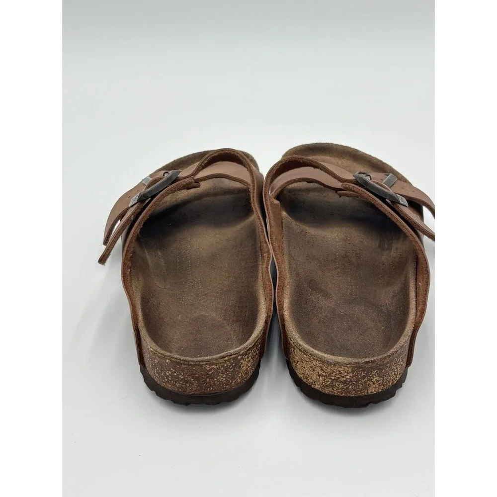 Birkenstock Arizona Habana Brown Oiled Leather Sandals M8 L10 Regular
